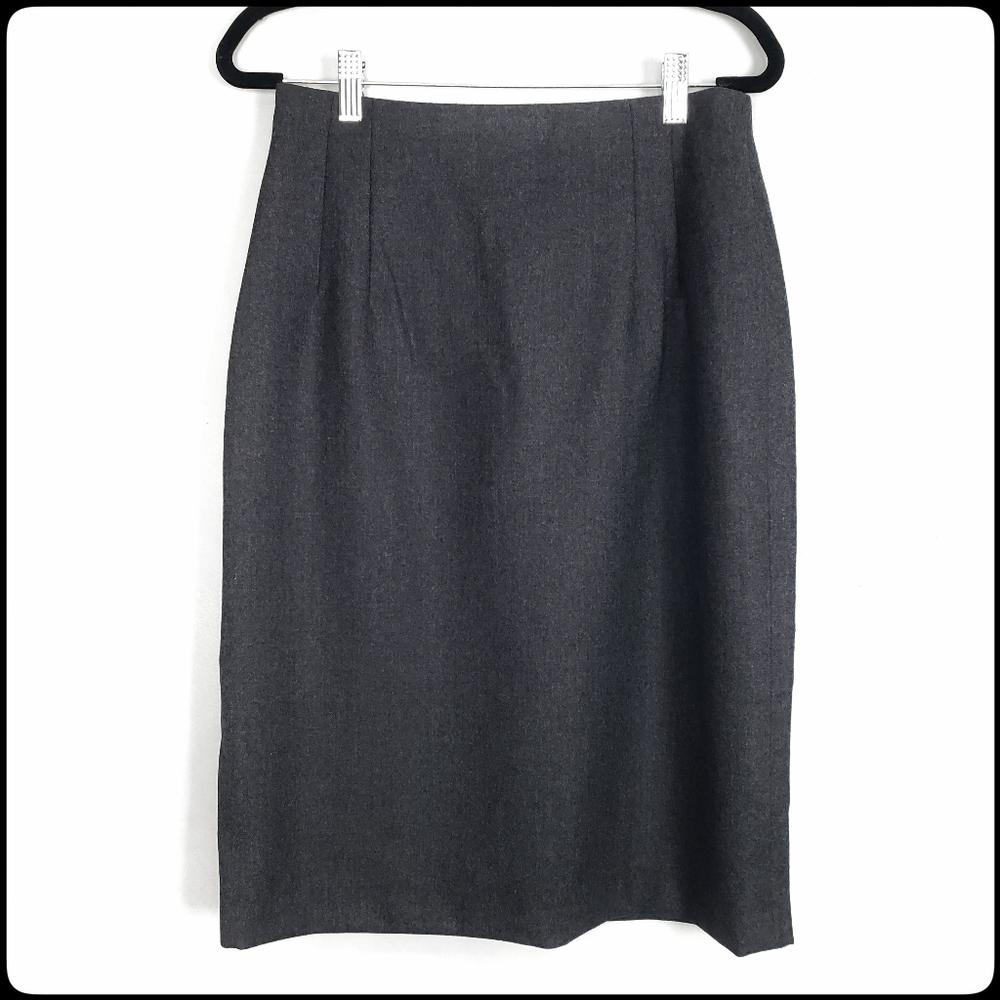 Giorgio Sant' Angelo Women's 100% Pure Wool Gray Pencil Skirt Size: 3